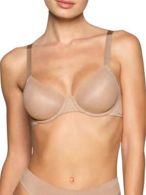 SKIMS No Show Unlined Demi bra in clay beige 32 D
